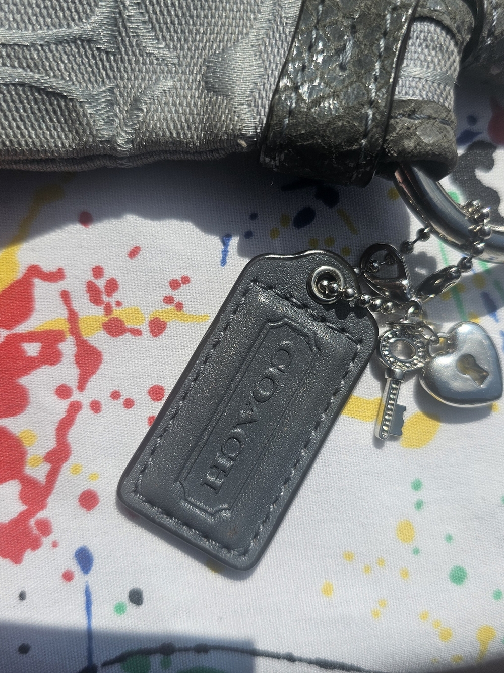 Coach Signature Crossbody Bag in Gray - Picture 3 of 8